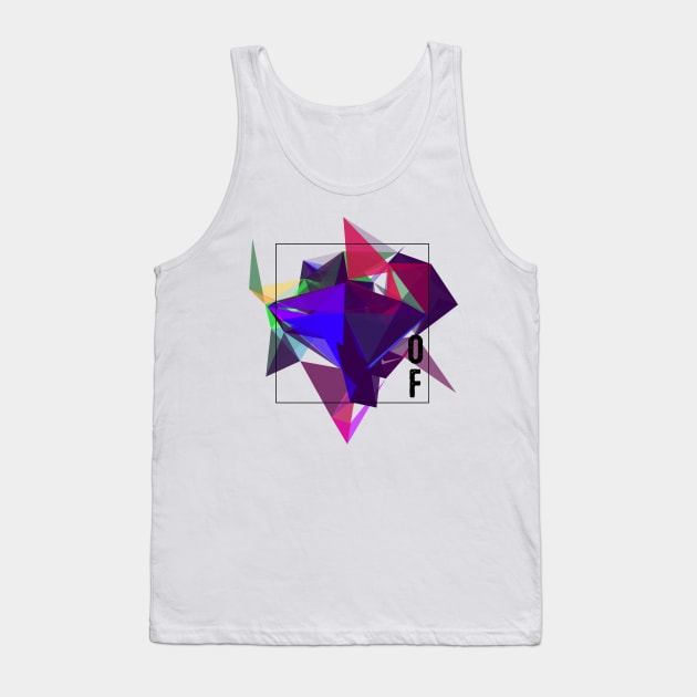 Abstract Geometric Collage Tank Top by NJORDUR